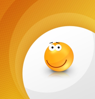 Kostenloses Orange Smile Wallpaper für iPad 2