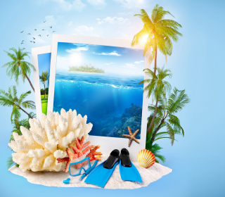Kostenloses Summer Time Photo Wallpaper für iPad mini