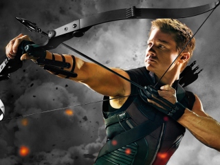 Sfondi Hawkeye - The Avengers 2012 320x240