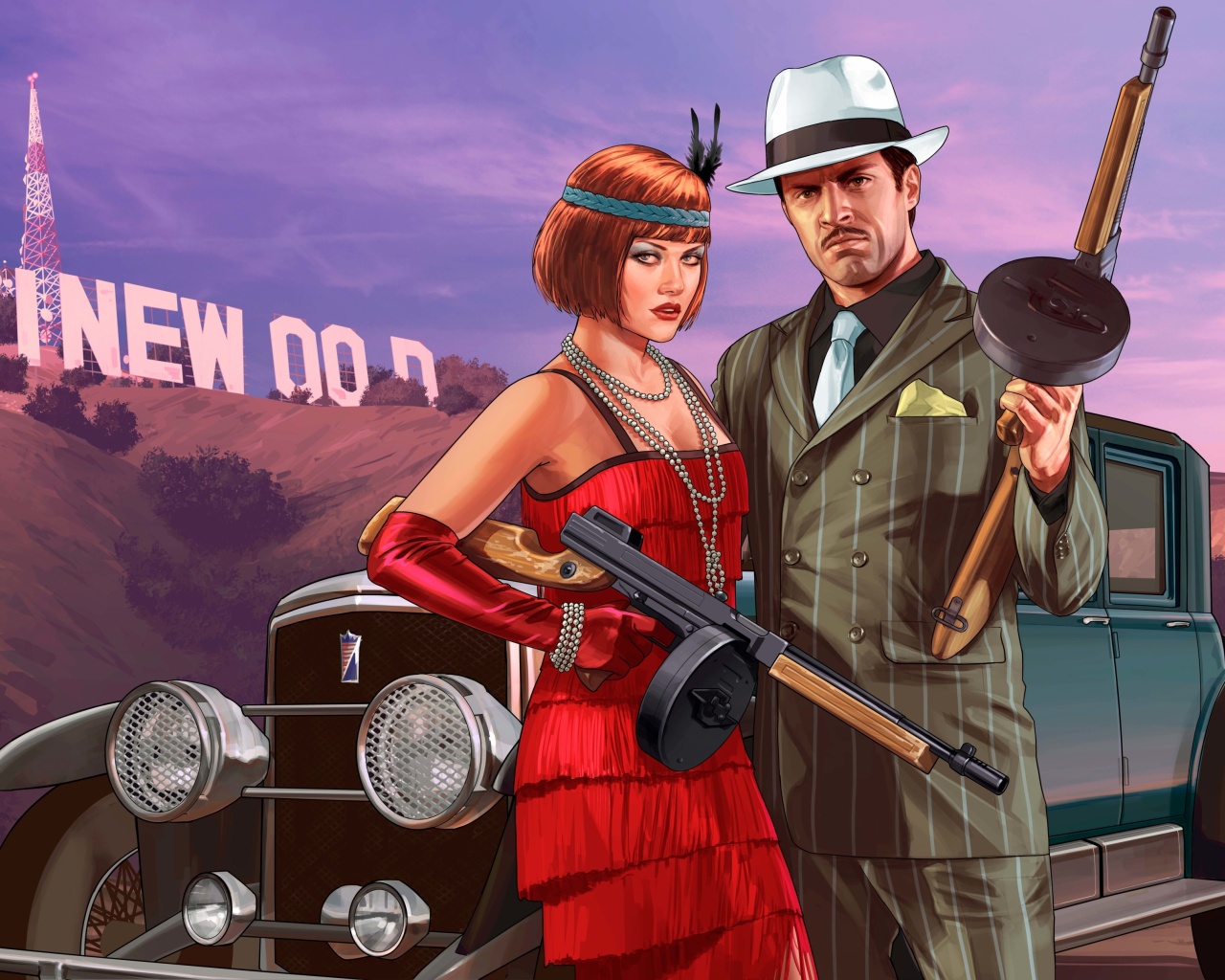 Das Grand Theft Auto V Metropolis Wallpaper 1280x1024