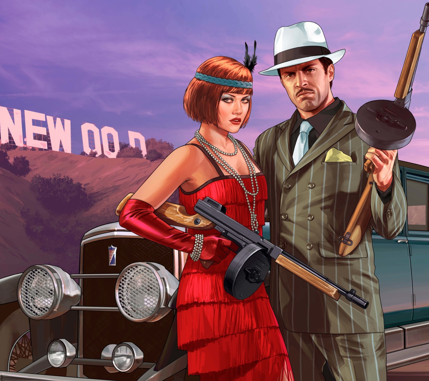 Fondo de pantalla Grand Theft Auto V Metropolis 1440x1280