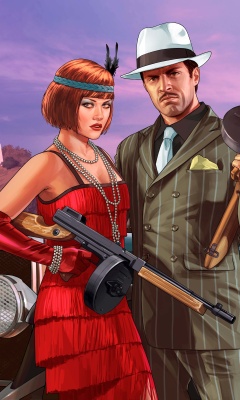 Das Grand Theft Auto V Metropolis Wallpaper 240x400