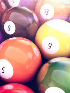 Screenshot №1 pro téma Billiards Balls 240x320