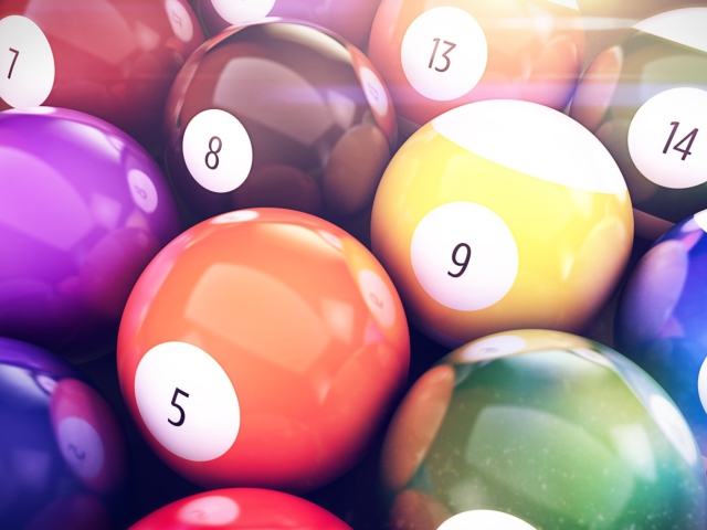 Fondo de pantalla Billiards Balls 640x480