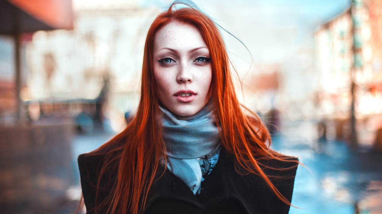 Das Gorgeous Redhead Girl Wallpaper 1280x720
