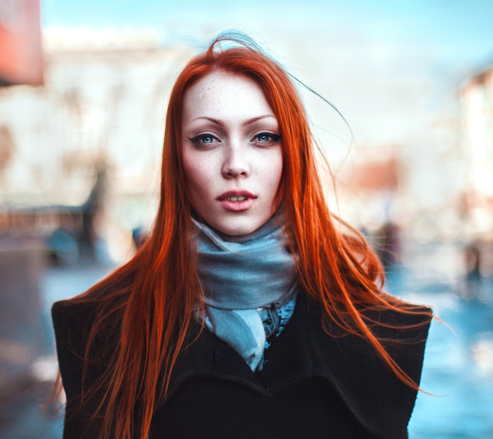 Das Gorgeous Redhead Girl Wallpaper 960x854
