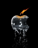 Fondo de pantalla Apple Ice And Fire 128x160
