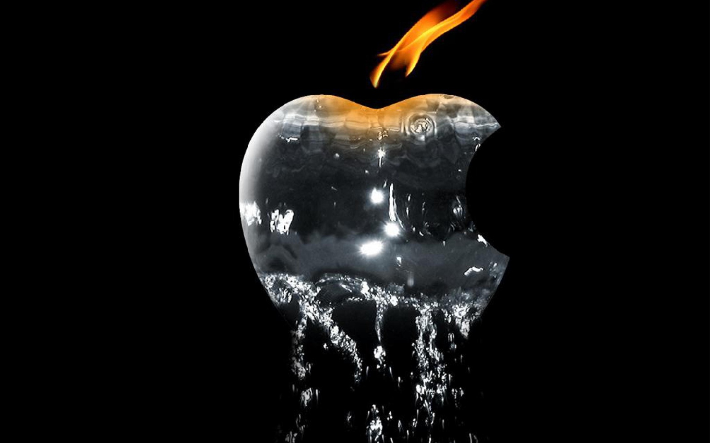 Screenshot №1 pro téma Apple Ice And Fire 1440x900
