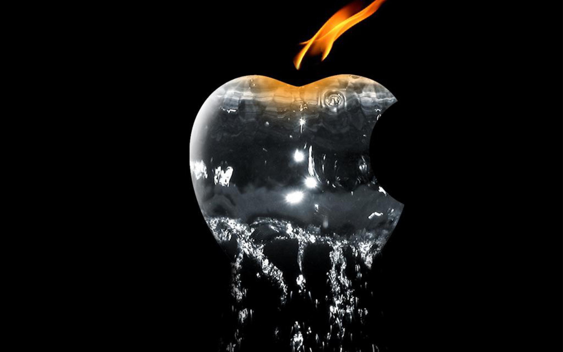 Screenshot №1 pro téma Apple Ice And Fire 1920x1200