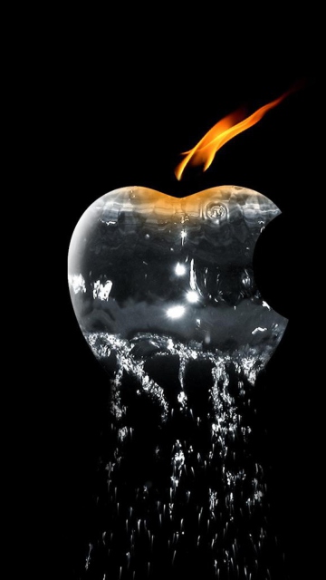 Apple Ice And Fire wallpaper 360x640