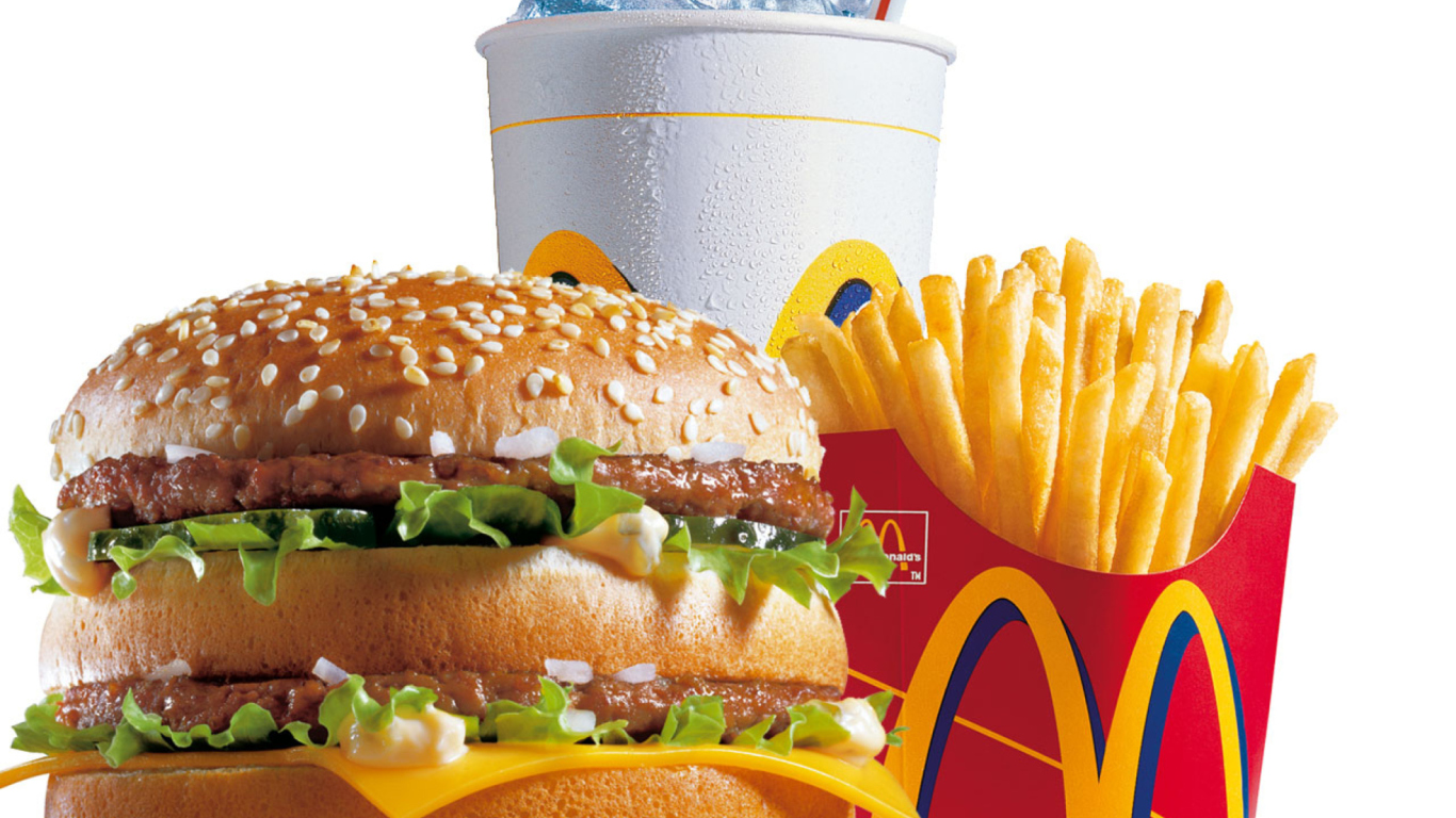Fondo de pantalla McDonalds: Big Mac 1366x768