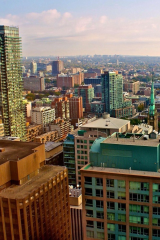 Fondo de pantalla Toronto Cityscape 320x480