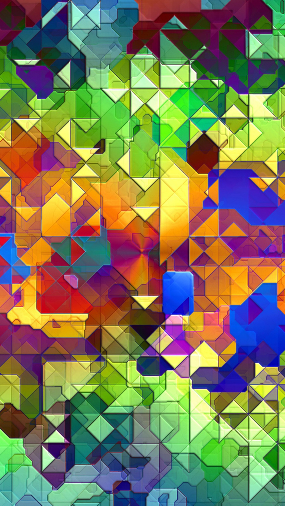Screenshot №1 pro téma Colorful Abstract Pattern 1080x1920