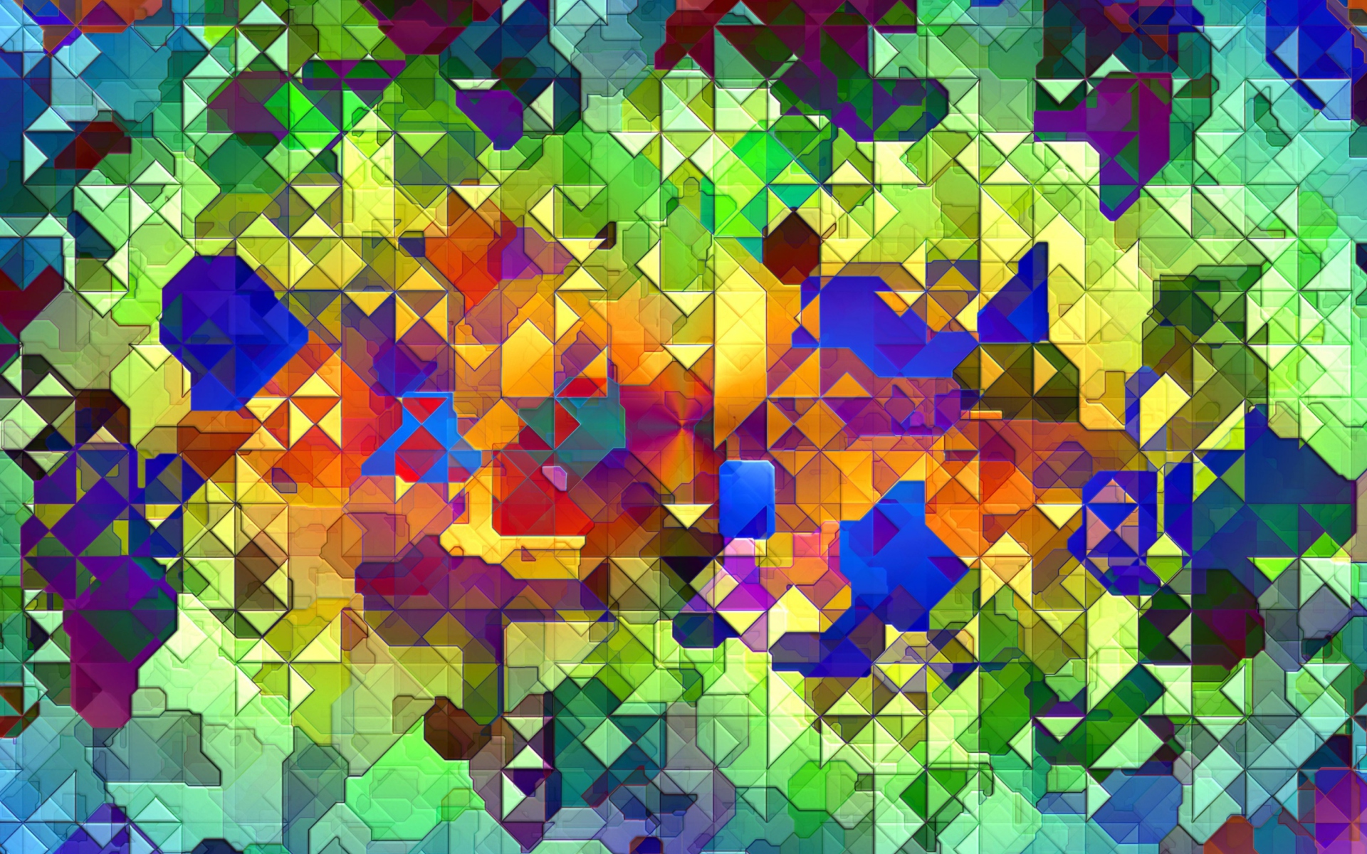 Screenshot №1 pro téma Colorful Abstract Pattern 1920x1200