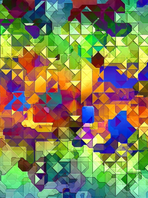Screenshot №1 pro téma Colorful Abstract Pattern 480x640