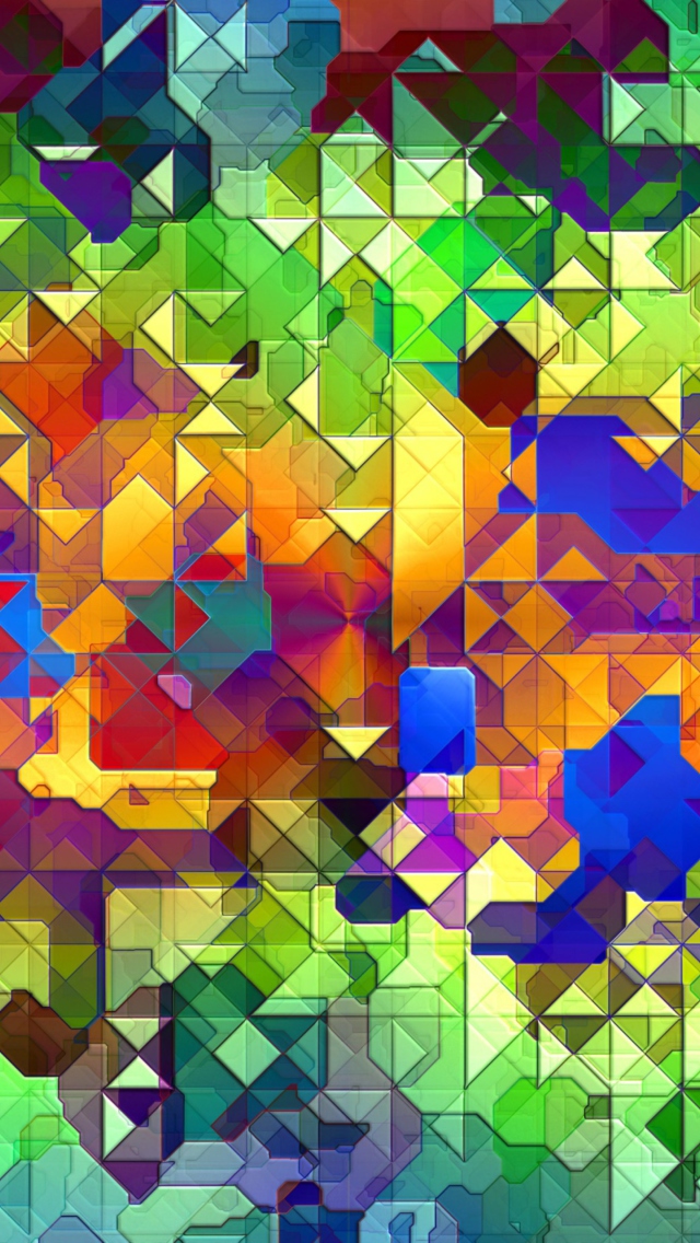 Screenshot №1 pro téma Colorful Abstract Pattern 640x1136