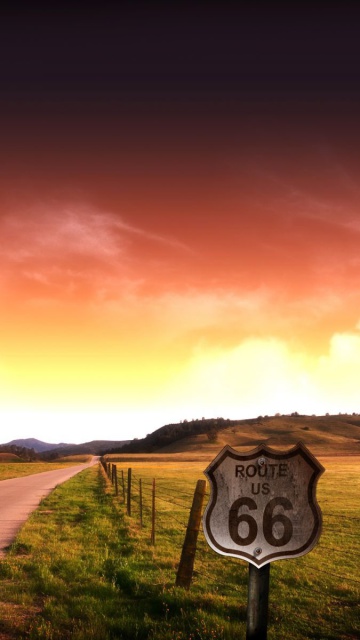 Fondo de pantalla Adventure Route 66 Landscape 360x640