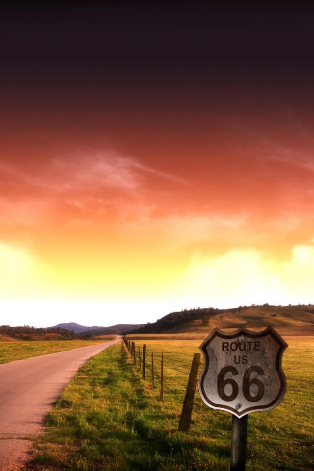 Screenshot №1 pro téma Adventure Route 66 Landscape 640x960