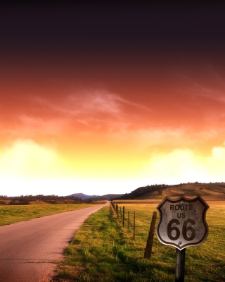 Adventure Route 66 Landscape - Obrázkek zdarma pro Nokia X3