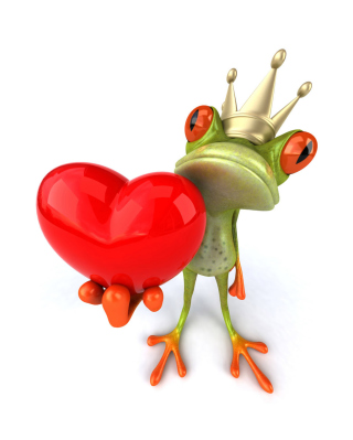 Valentine's Day Frog - Obrázkek zdarma pro iPhone 5S