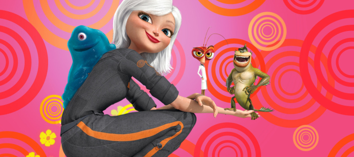 Fondo de pantalla Monsters vs Aliens 720x320