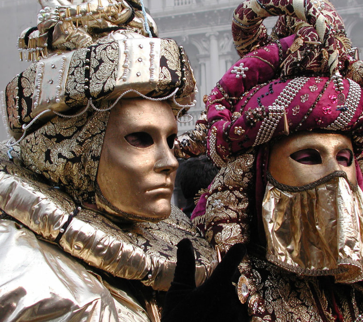 Das Venice Carnival Mask Wallpaper 1440x1280