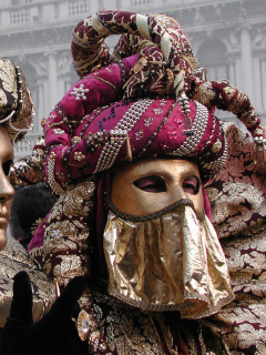 Screenshot №1 pro téma Venice Carnival Mask 240x320