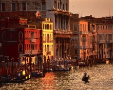 Fondo de pantalla Atardecer Venecia 220x176