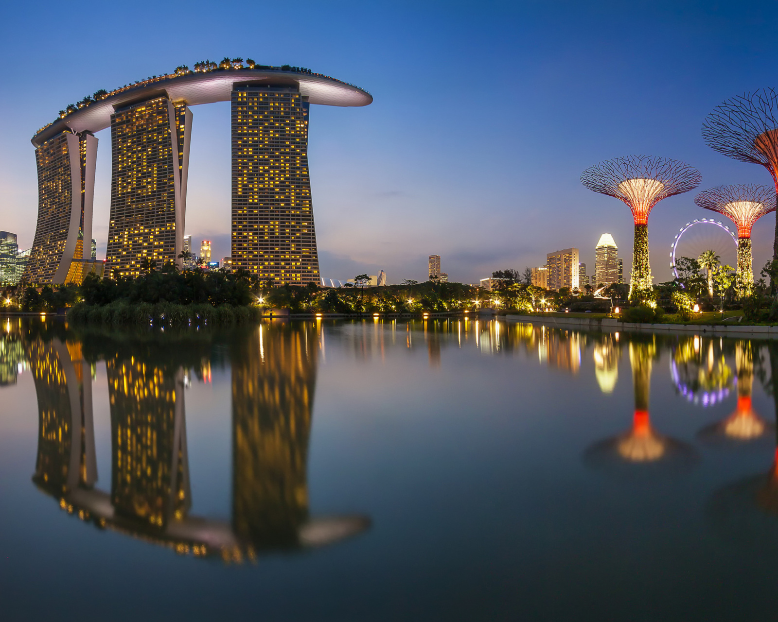 Обои Singapore Marina Bay Sands Tower 1600x1280