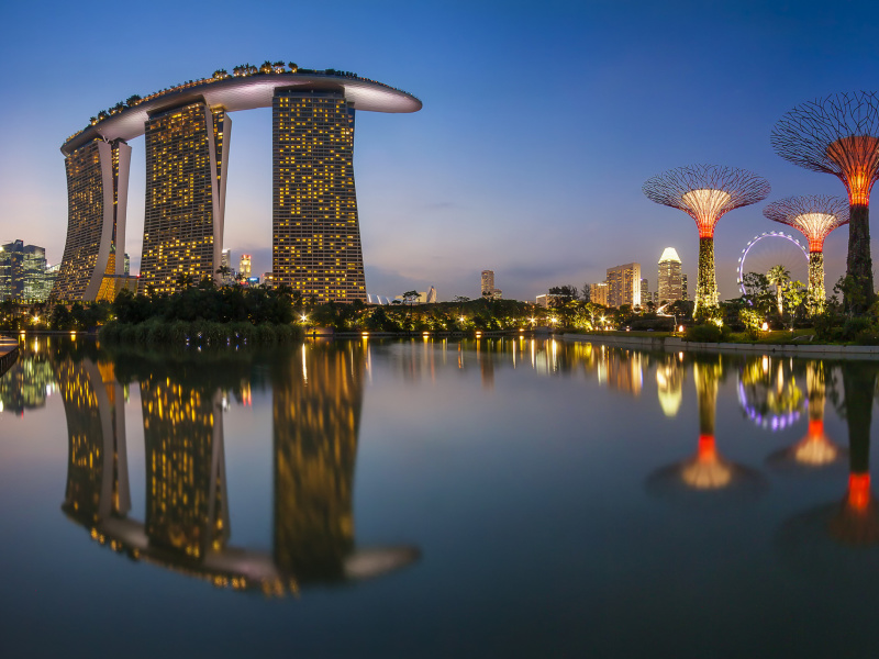 Singapore Marina Bay Sands Tower wallpaper 800x600