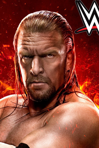 Sfondi WWE 2K15 Triple H 320x480