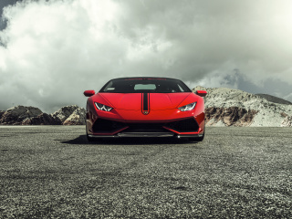 Das Lamborghini Huracan LP 610 4 Red Wallpaper 320x240