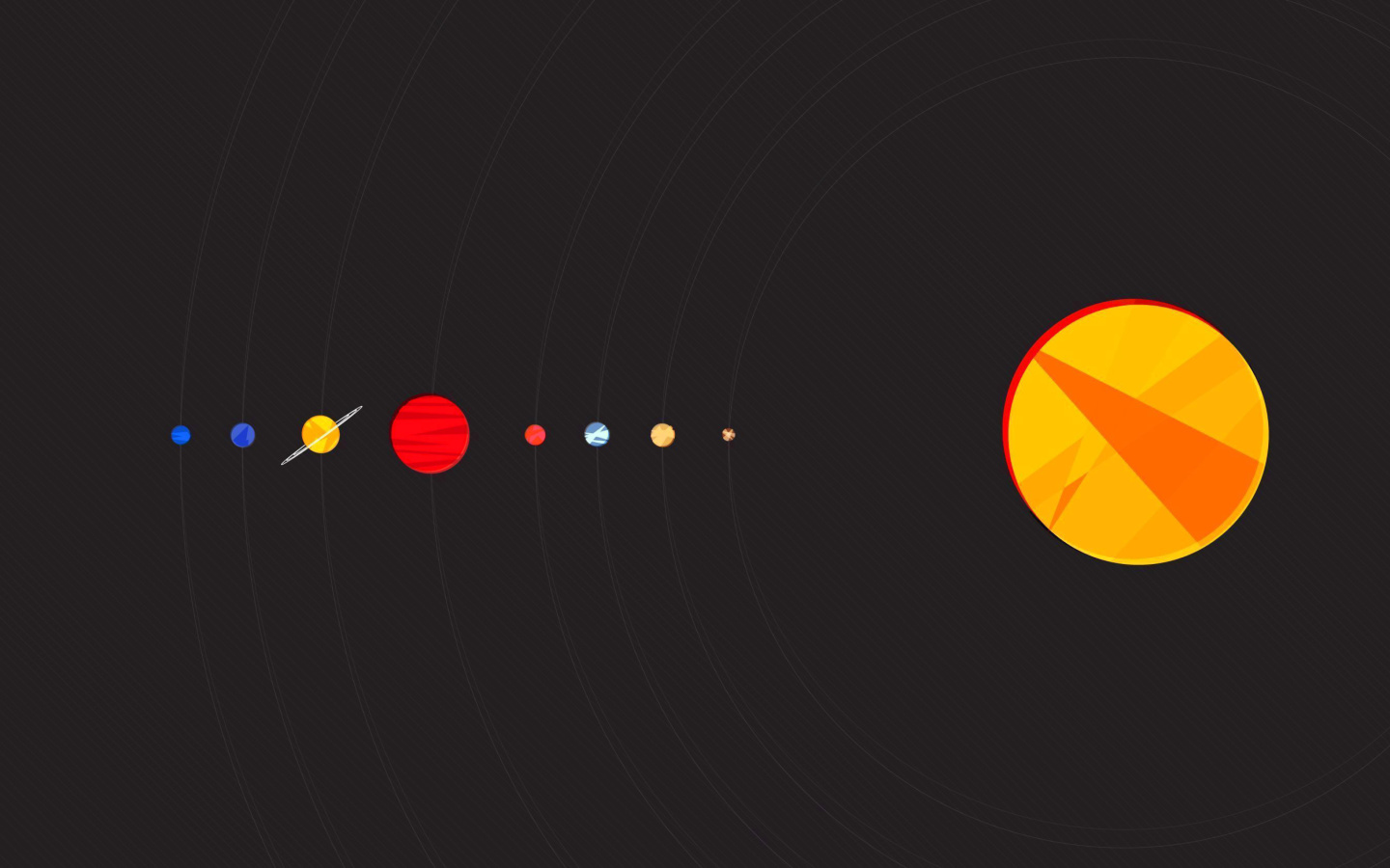 Fondo de pantalla Solar System with Uranus 1440x900