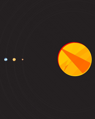 Solar System with Uranus Picture for 360x640