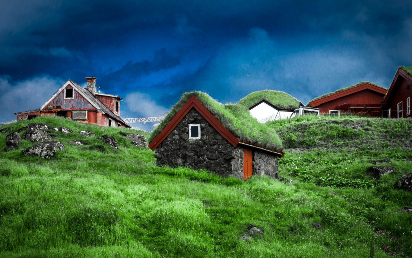 Screenshot №1 pro téma Torshavn Capital of Faroe Islands 1440x900