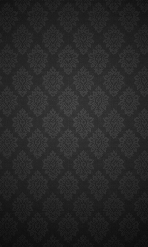 Screenshot №1 pro téma Black Baroque Pattern 480x800