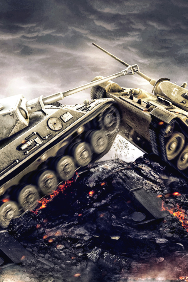 Fondo de pantalla World of Tanks - WOT 640x960