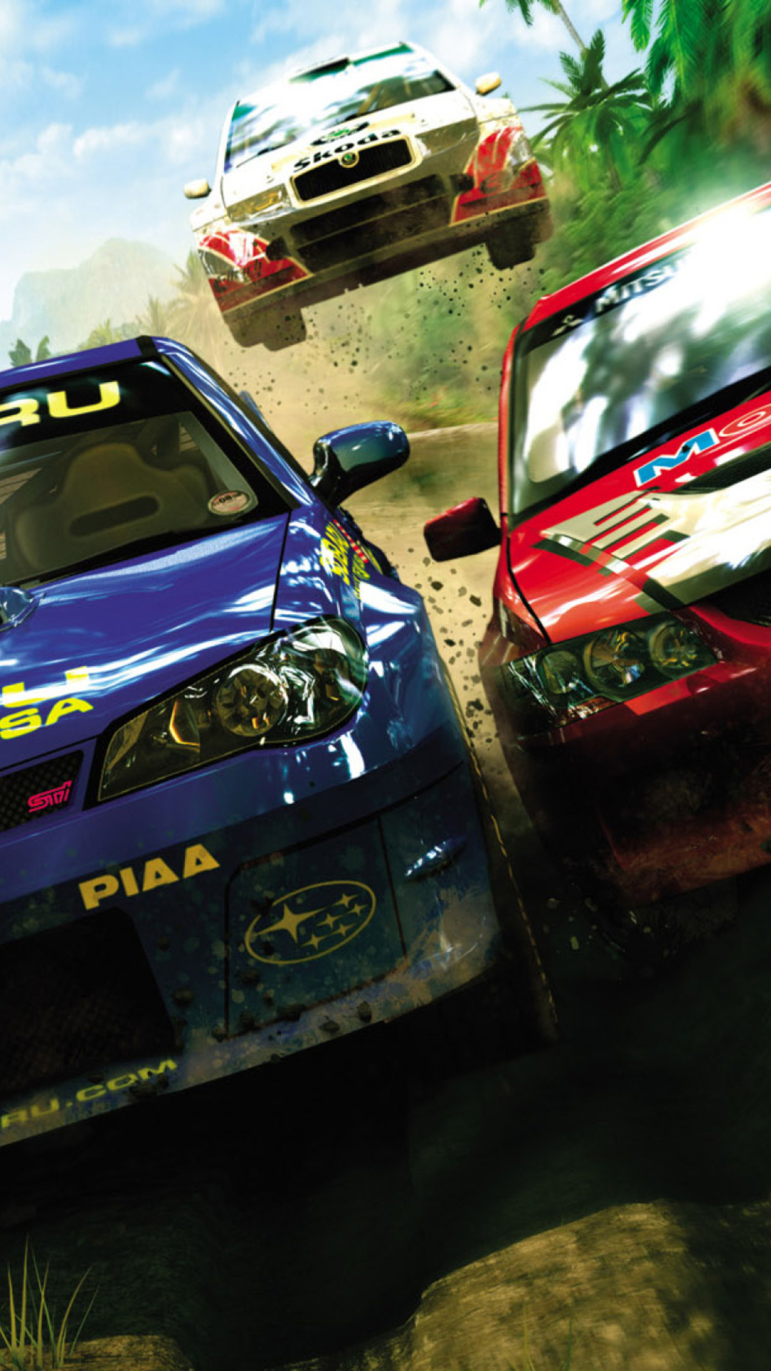Fondo de pantalla Jungle Race Dirt Cars Games 1080x1920