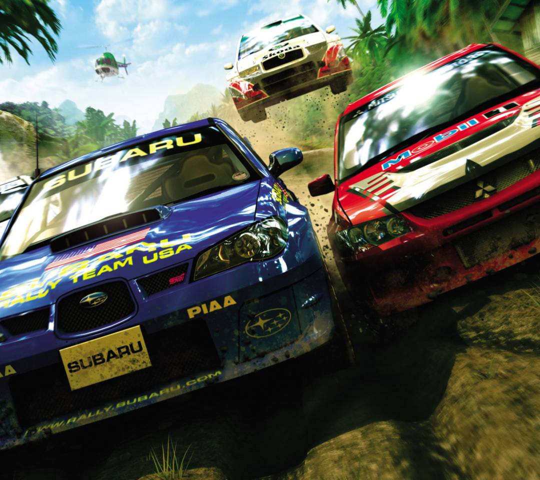 Обои Jungle Race Dirt Cars Games 1080x960