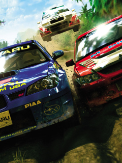 Screenshot №1 pro téma Jungle Race Dirt Cars Games 240x320