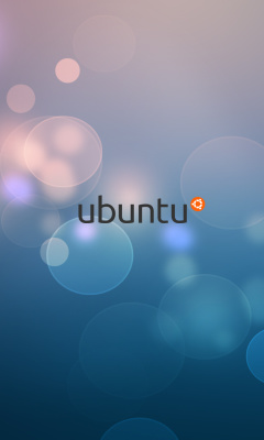 Das Ubuntu Linux Wallpaper 240x400