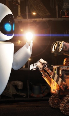 Wall E Meets Eve wallpaper 240x400