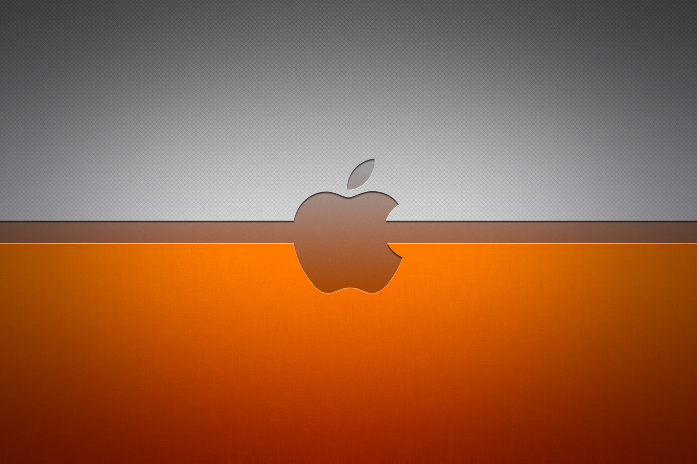 Screenshot №1 pro téma Grey And Orange Apple Logo 2880x1920