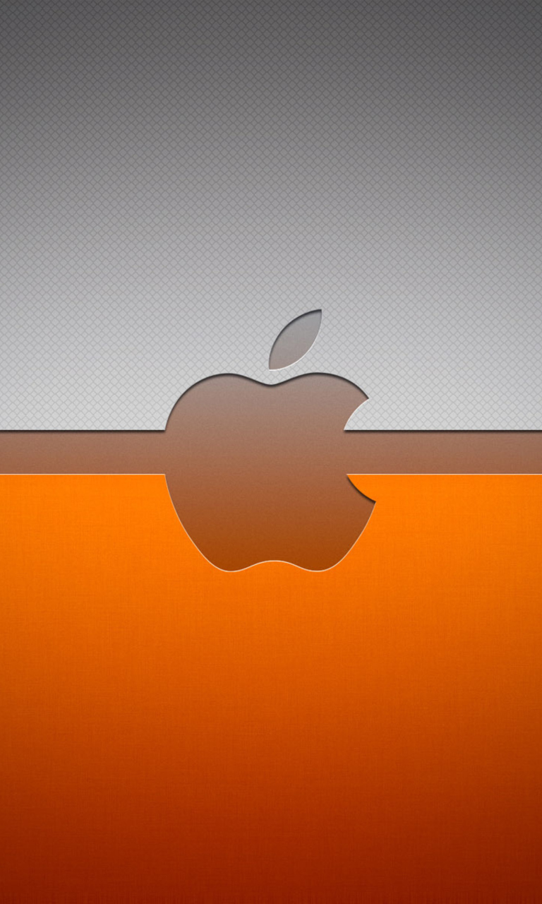 Screenshot №1 pro téma Grey And Orange Apple Logo 768x1280