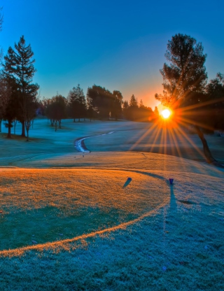 Winter Sunset - Obrázkek zdarma pro Nokia Asha 309