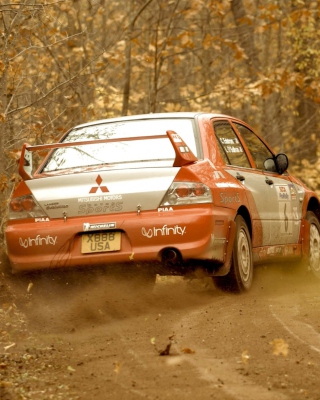 Mitsubishi Rally Car - Obrázkek zdarma pro Nokia Asha 305