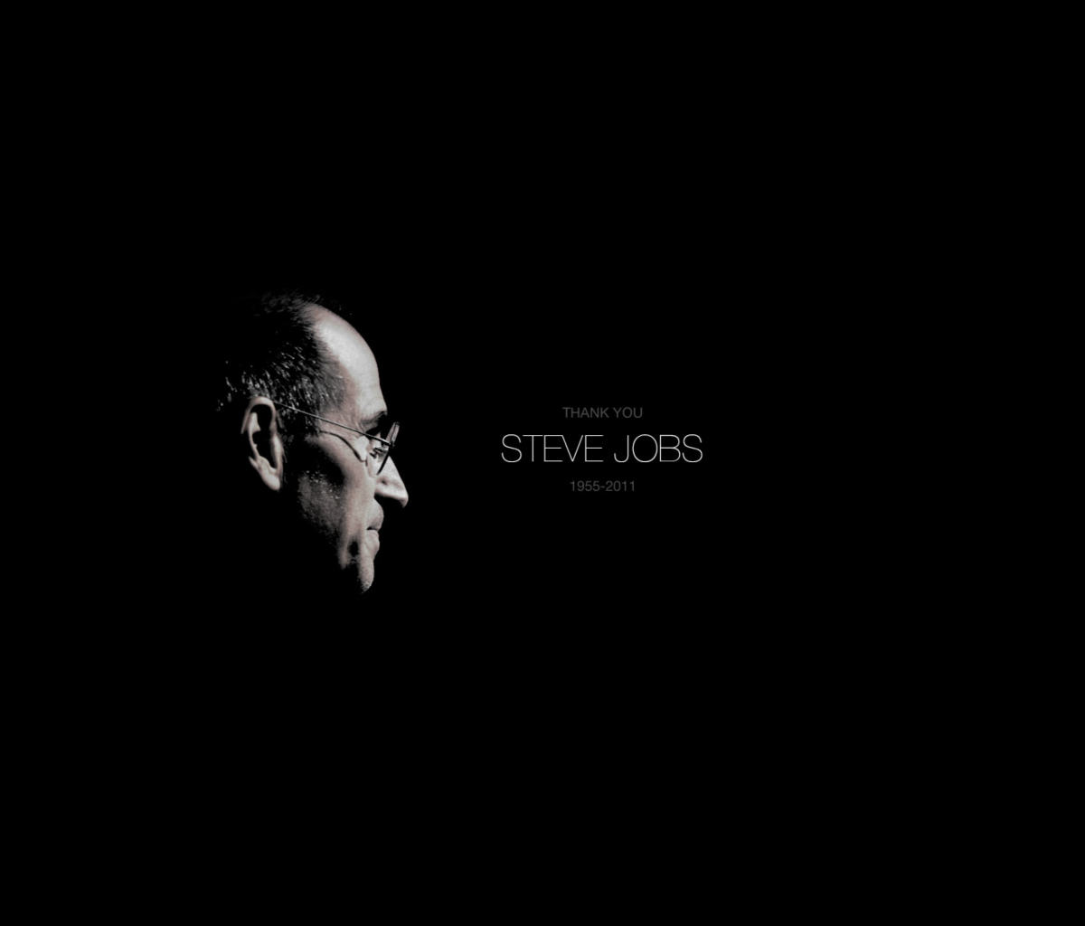 Fondo de pantalla Thank you Steve Jobs 1200x1024