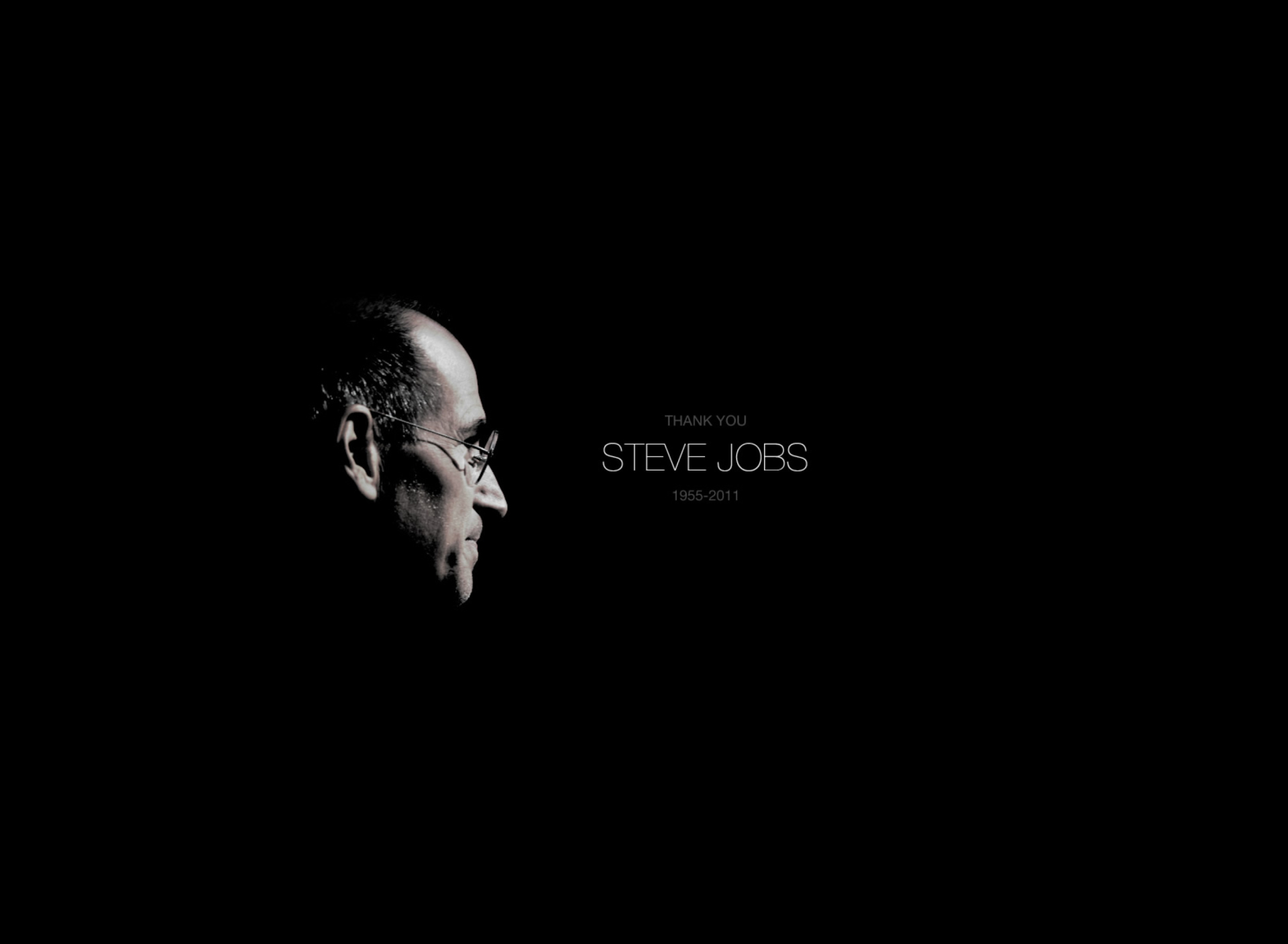 Fondo de pantalla Thank you Steve Jobs 1920x1408