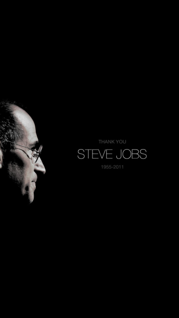 Fondo de pantalla Thank you Steve Jobs 360x640