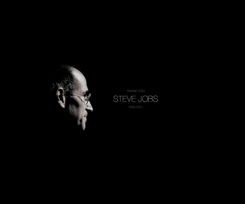 Sfondi Thank you Steve Jobs 480x400